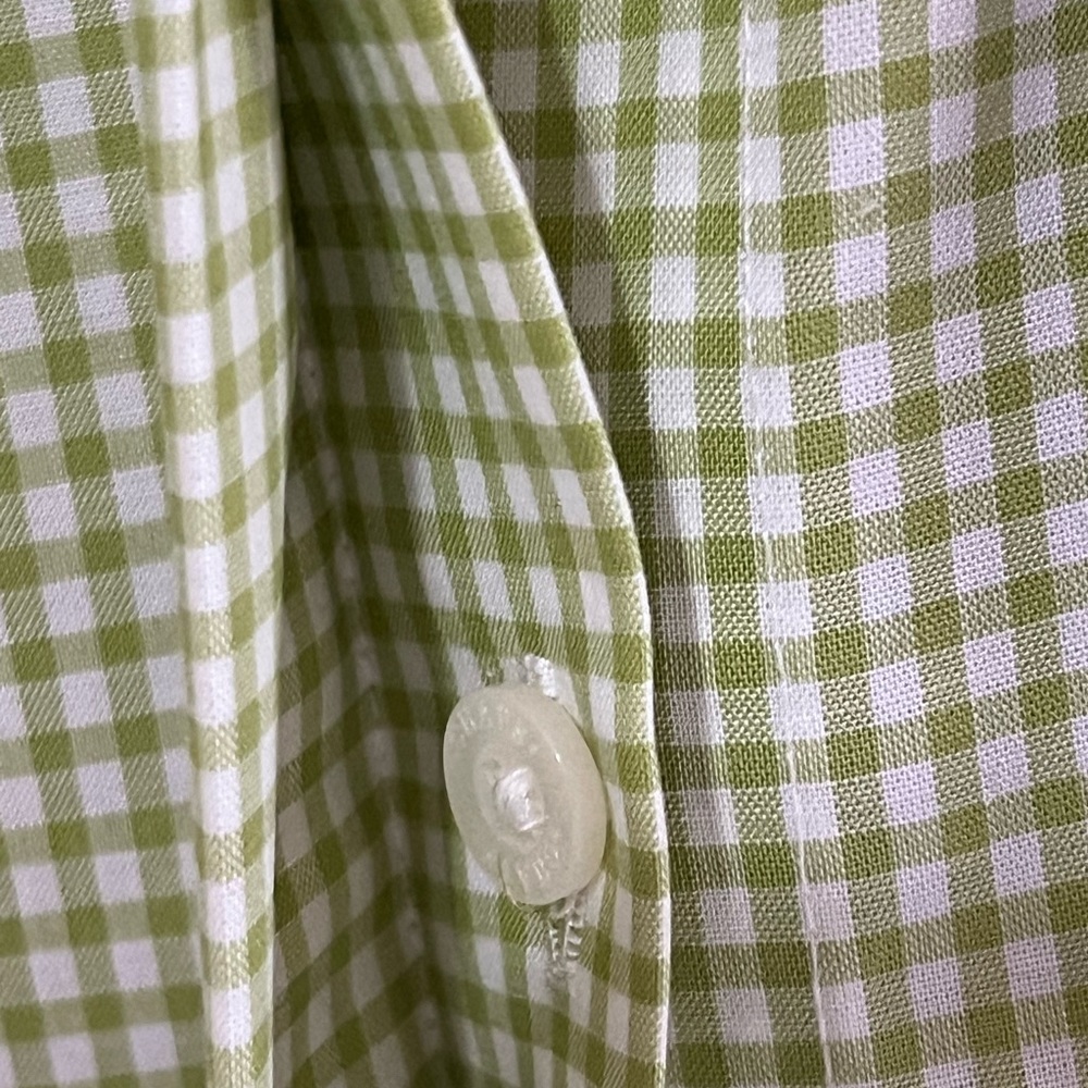Chaps Light Green Checked Blouse Size 3X NWT - Picture 5 of 9